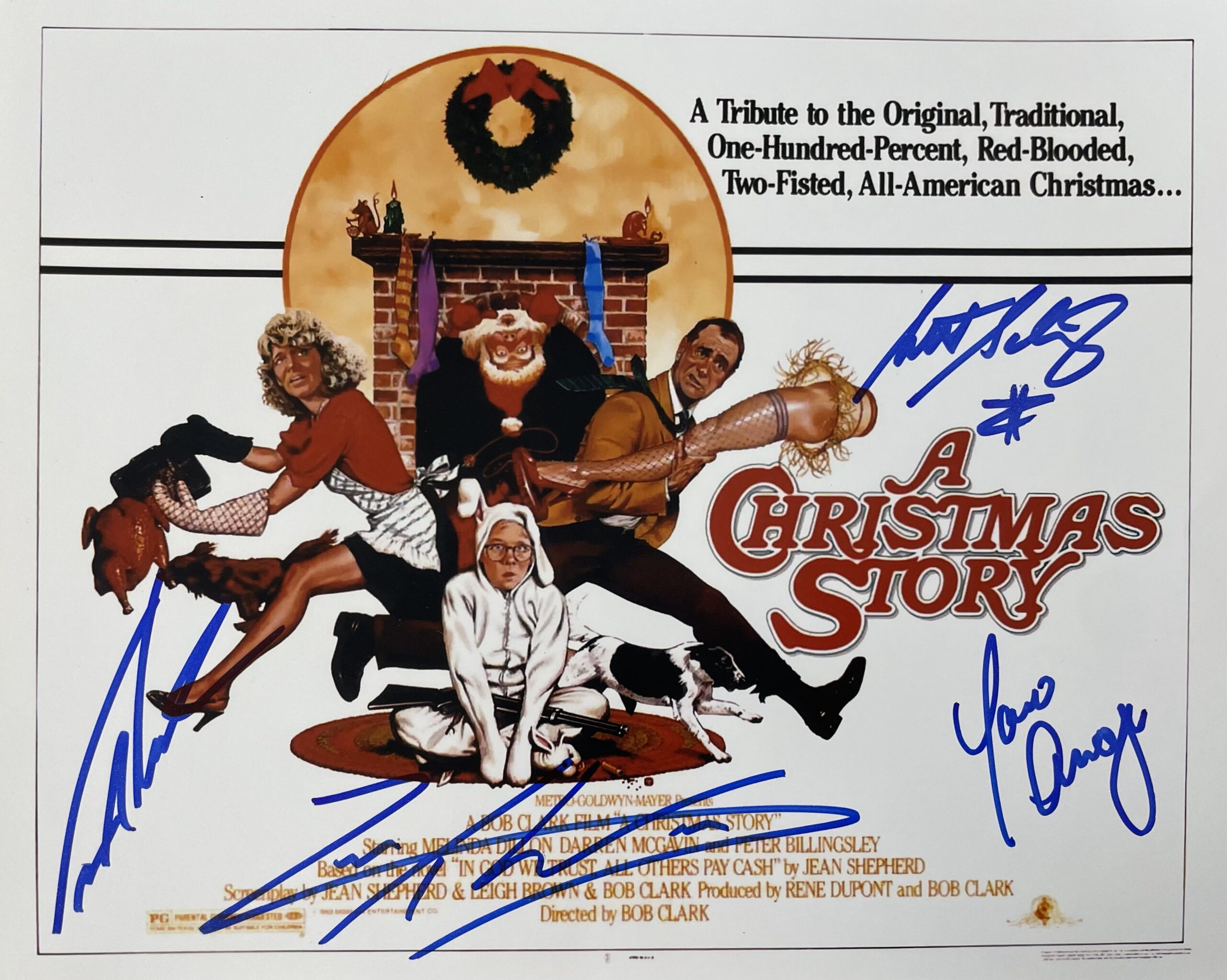 "A Christmas Story" Signed In-Person Kids Photo - Schwartz, Farkus, Dill and Yano Autographs