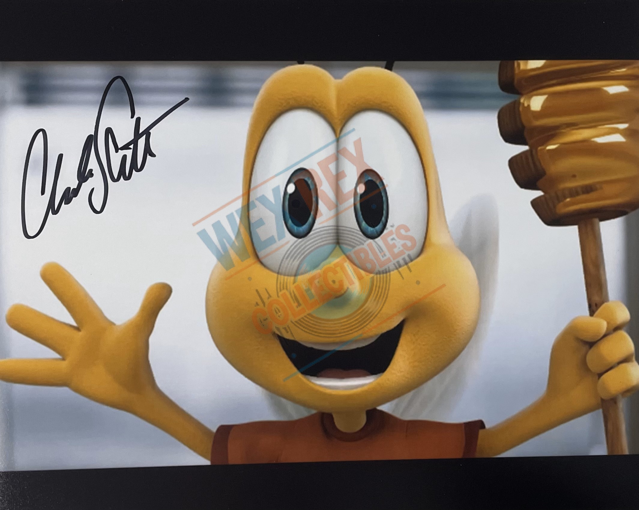 "Honey Nut Cheerios Bee" Photo Signed In-Person by Charlie Schlatter