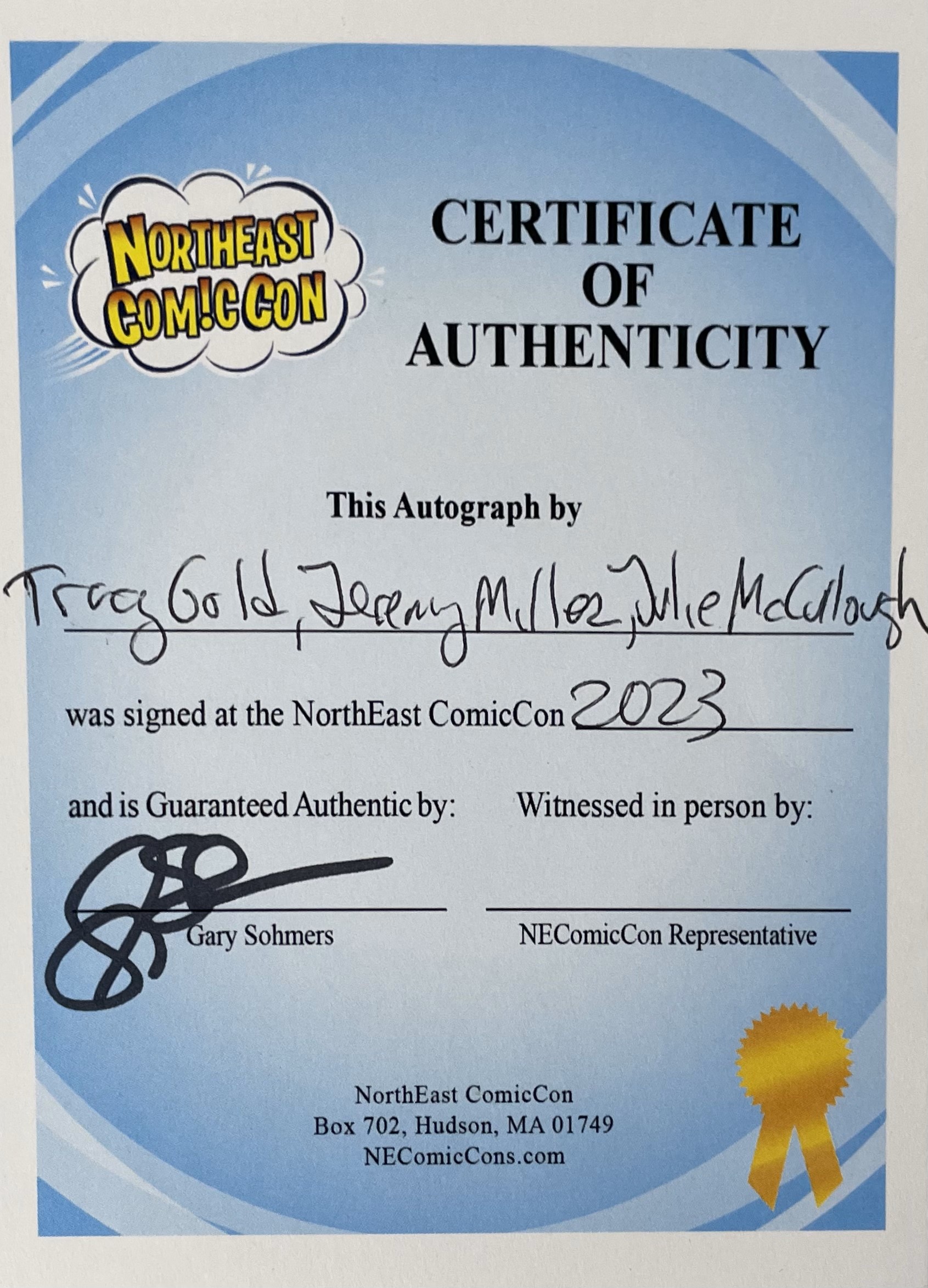 "Growing Pains" Signed In-Person - Tracey Gold, Jeremy Miller, and Julie McCullough - Image 3