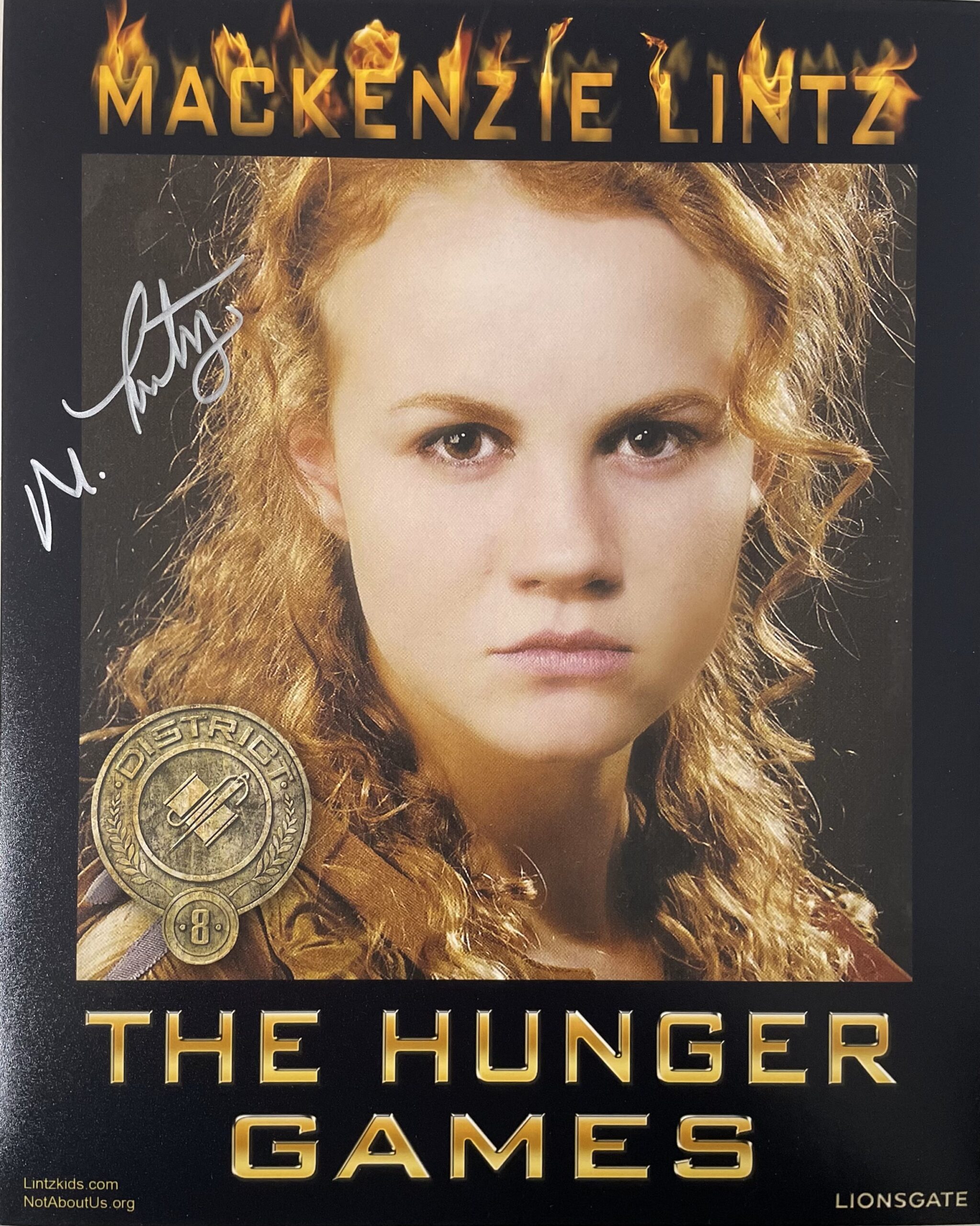 "The Hunger Games" Photo Signed In-Person by Mackenzie Lintz