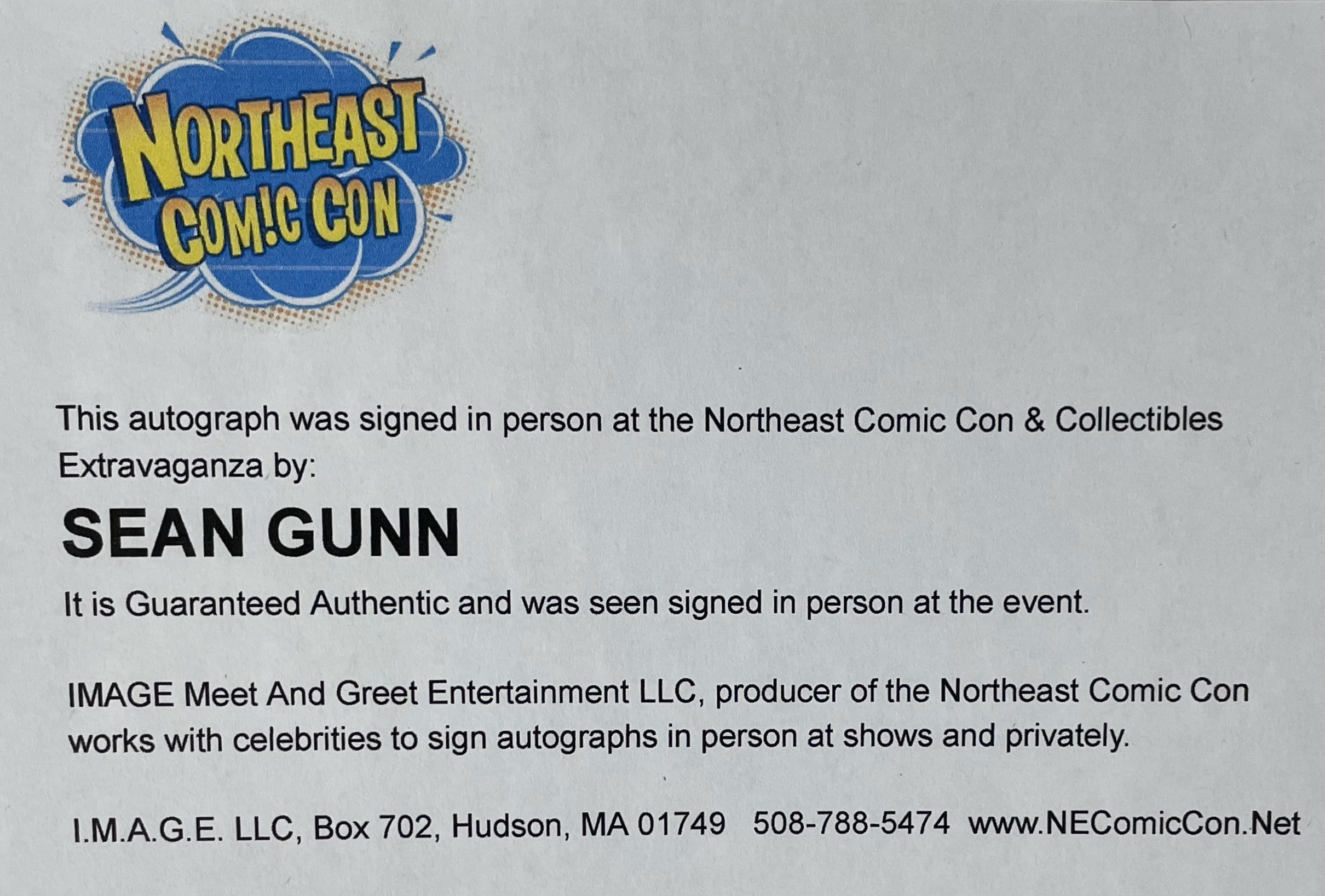 Signed In-Person Photo Sean Gunn - Image 2