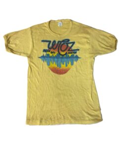 Vintage WCOZ Rock 94+ Boston T-Shirt - Yellow XL