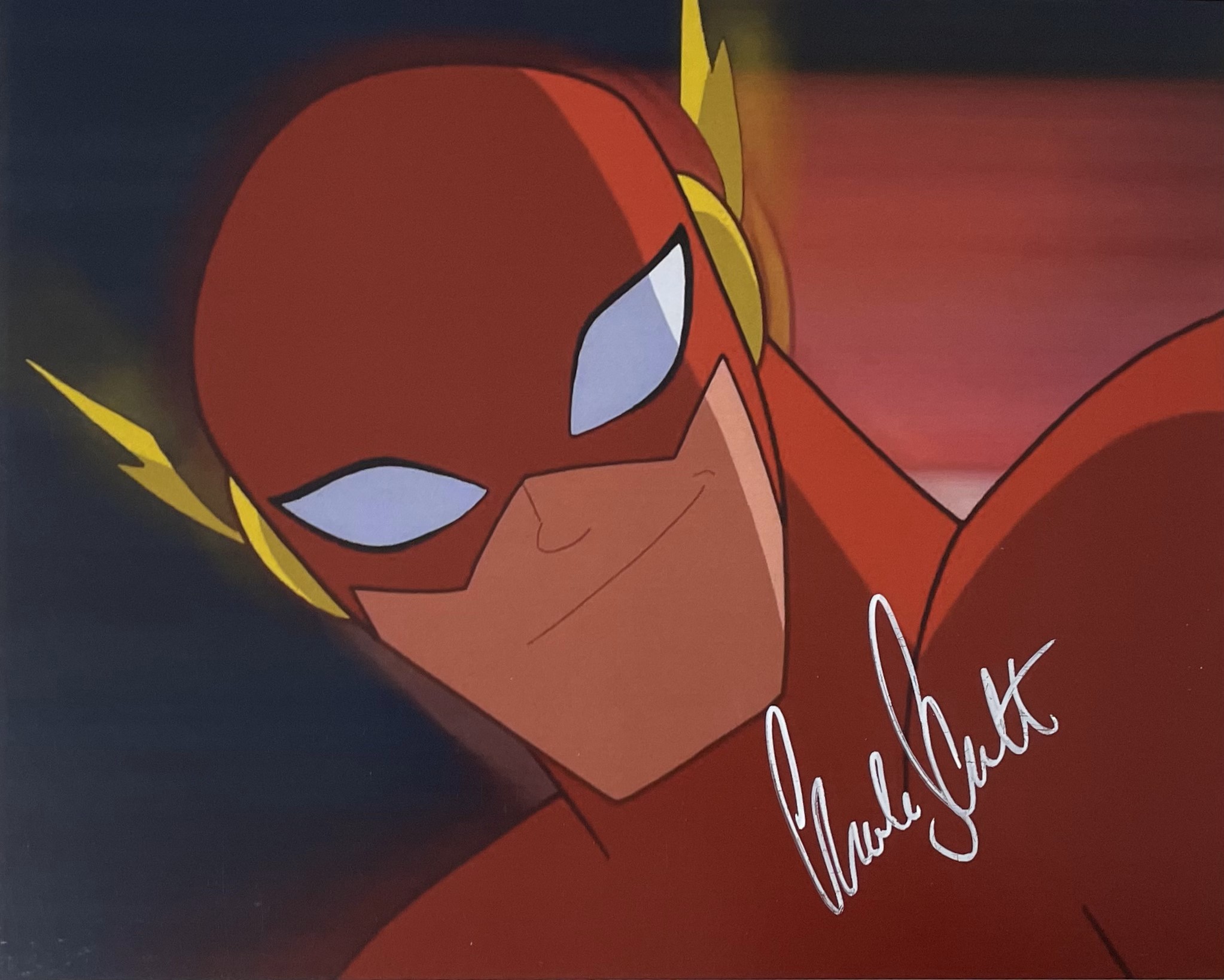 “Justice League Action” Photo Signed In-Person by Charlie Schlatter