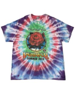 Dead and Company The Final Tour Summer 2023 Tie-Dye Concert T-Shirt - Gildan XL