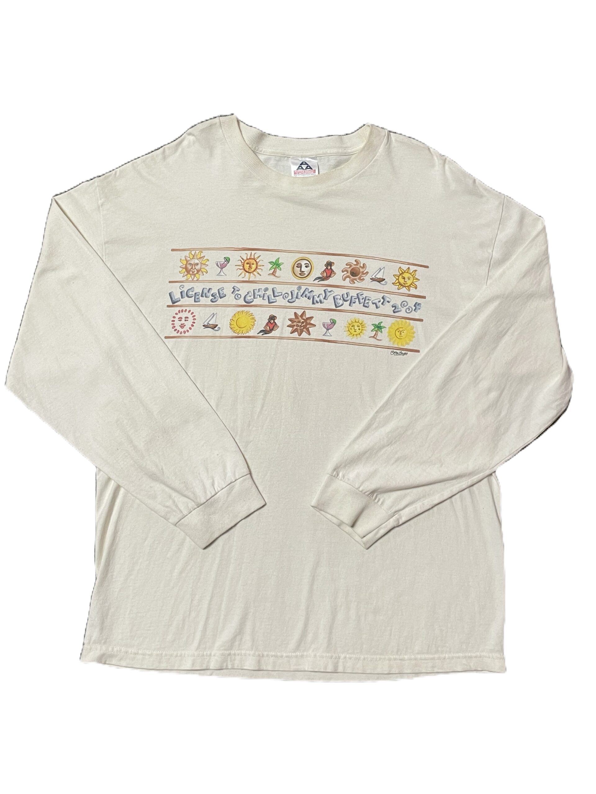 Vintage Jimmy Buffett "License to Chill" Tour 2005 Long Sleeve- XL