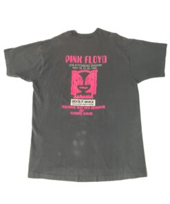 Vintage Pink Floyd Foxboro Stadium 1994 Concert T-Shirt - 103.7 WRX Pig Graphic - Black XL