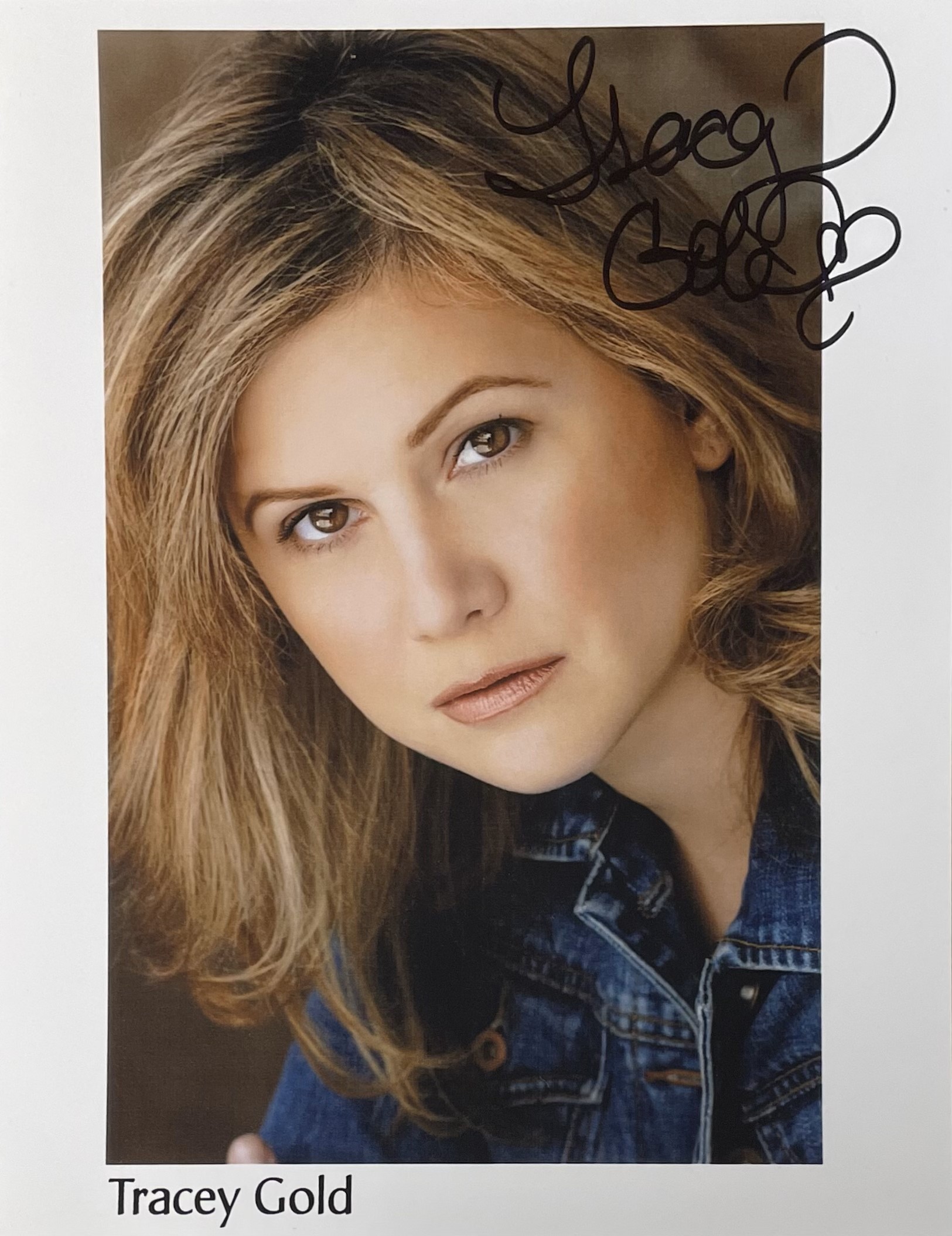 Signed In-Person Photo Tracey Gold