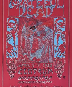 Original 1988 Grateful Dead Concert Poster - Worcester MA