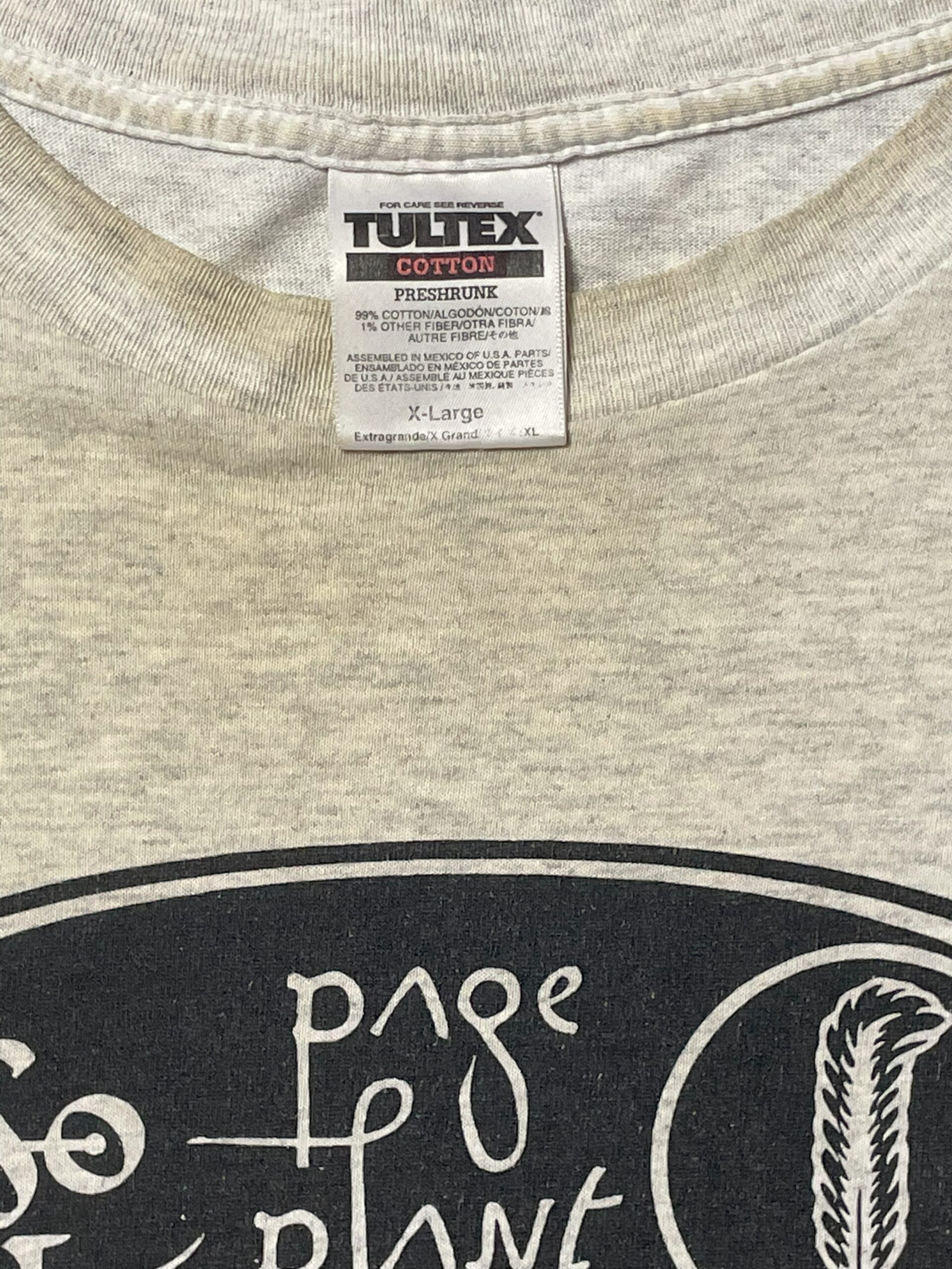 Vintage Page & Plant "Local Crew" T-Shirt - Grey XL - Image 3