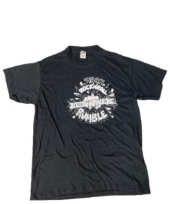 Vintage 1987 WBCN Rock 'n' Roll Rumble T-Shirt - Black L
