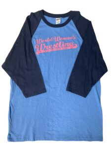 Vintage World Women's Wrestling Shirt- 3/4 Sleeve Blue