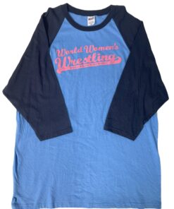 Vintage World Women's Wrestling Shirt- 3/4 Sleeve Blue