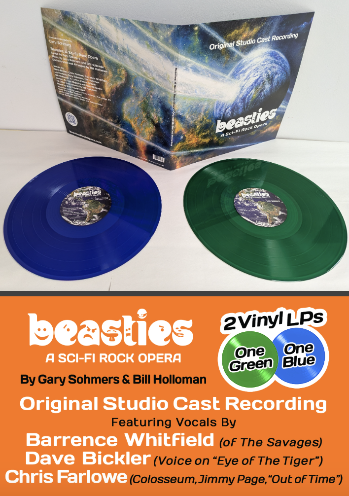 Beasties: A Sci-Fi Rock Opera, colored vinyl record set